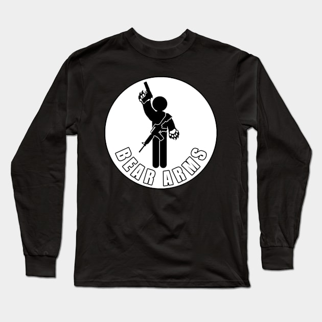 Bear Arms Long Sleeve T-Shirt by  The best hard hat stickers 